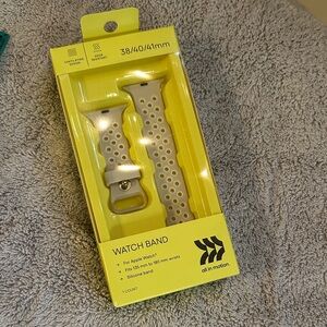 All in Motion Perforated Silicone Watch Band - grey